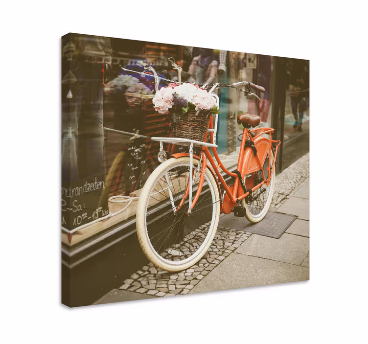 Tableau villes et pays avec affichage de vélos charmants - TenStickers
