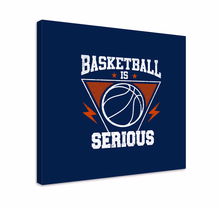 Tableau sports basketball c'est sérieux - TenStickers