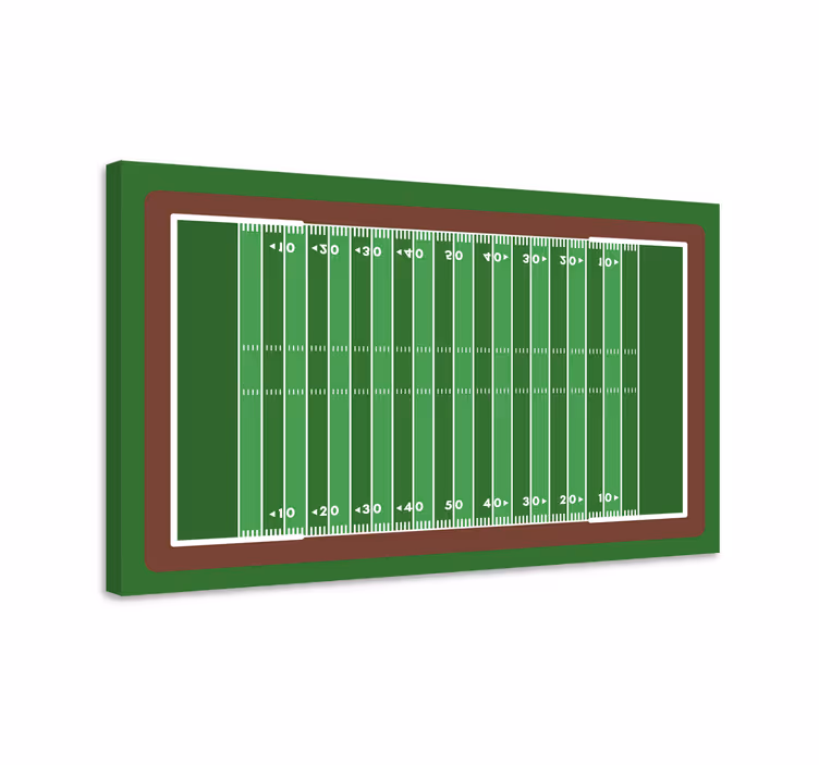 Tableau sports plan de terrain de football - TenStickers