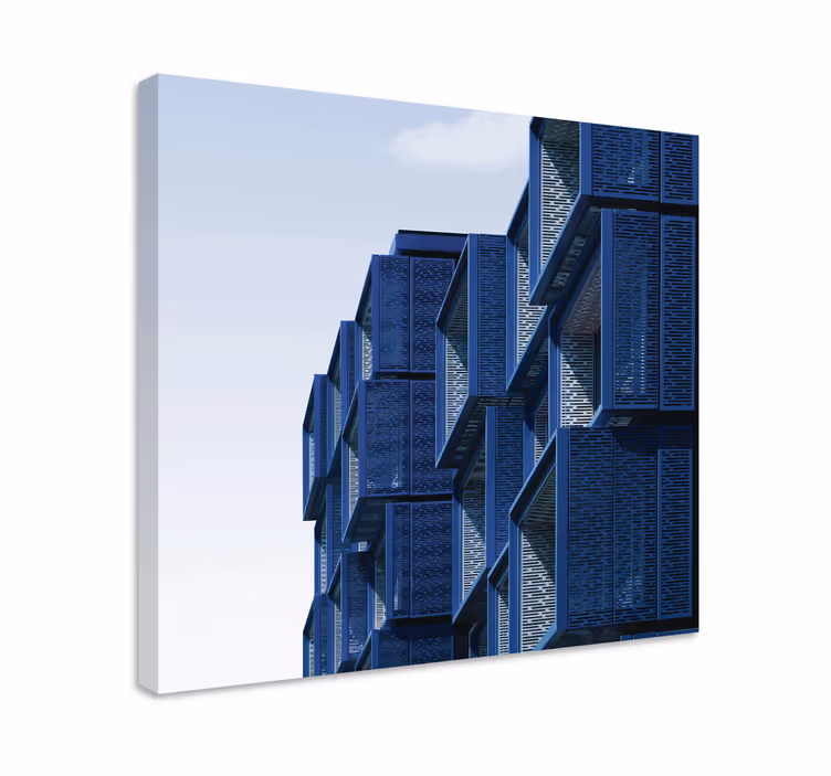 Tableau moderne structure architecturale futuriste - TenStickers