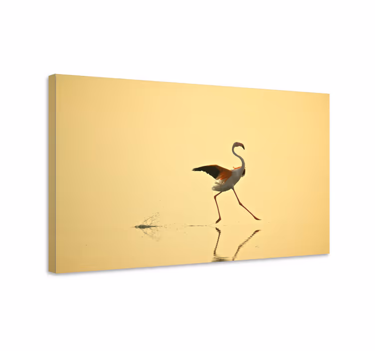 Tableau oiseaux danse Élégante de flamants - TenStickers