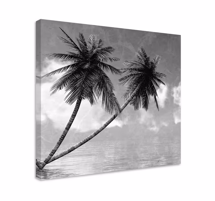 Tableau arbres silhouette de palmier élégante - TenStickers