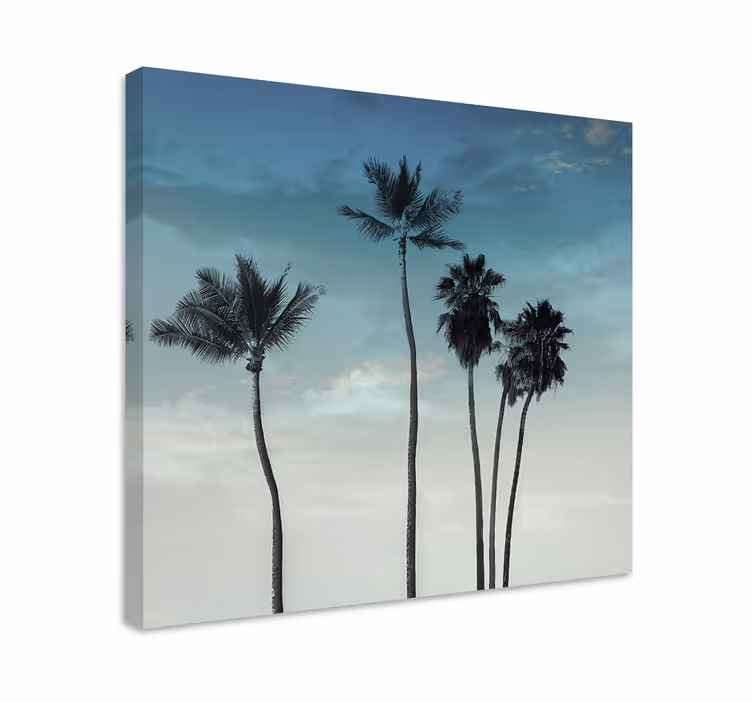 Tableau arbres silhouettes de palmiers - TenStickers