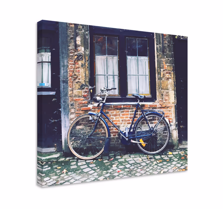 Tableau villes et pays vélo près de la brique - TenStickers