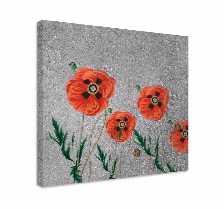 Tableau fleurs et plantes Éclat de coquelicots - TenStickers