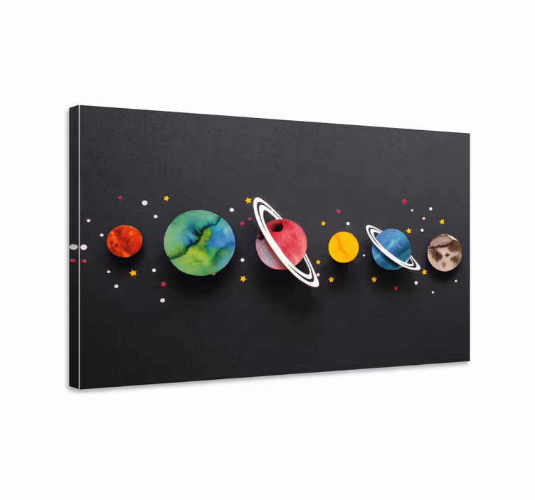 Tableau dinosaures système planétaire - TenStickers