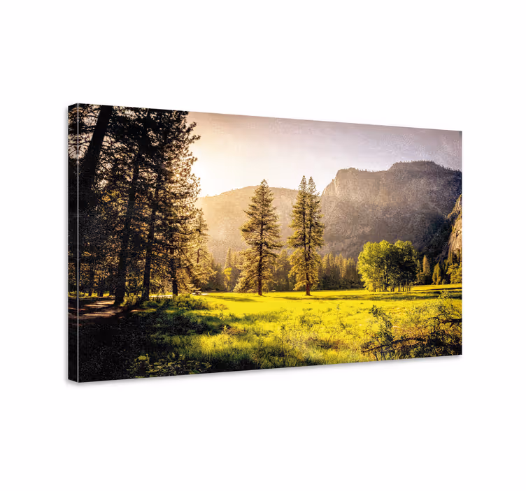 Tableau paysages paysage de montagnes majestueuses - TenStickers