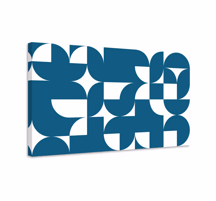 Tableau géométrique fusion de formes contemporaines - TenStickers