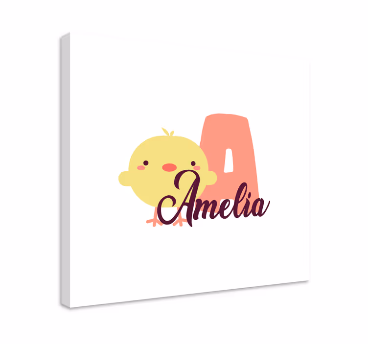 Tableau bébé design poussin mignon - TenStickers
