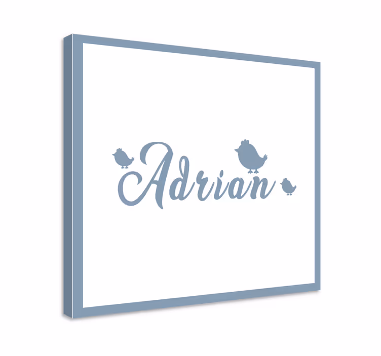 Tableau abc art personnalisé avec nom - TenStickers