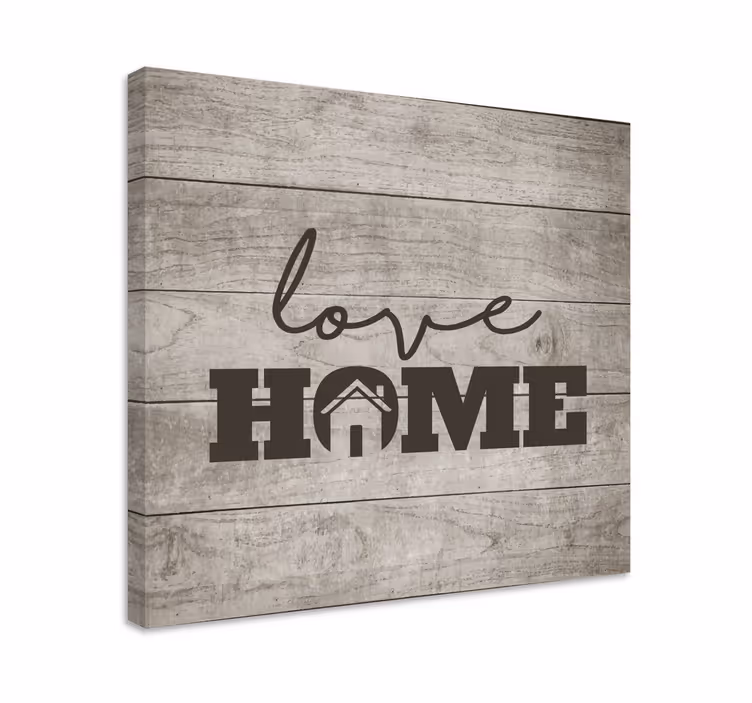 Tableau citation message d'amour pour la maison - TenStickers