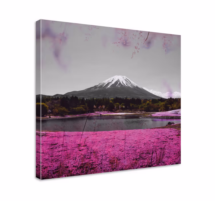 Tableau paysages reflet du mont fuji - TenStickers