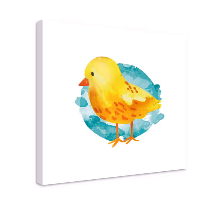 Tableau oiseaux poussin jaune charmant - TenStickers