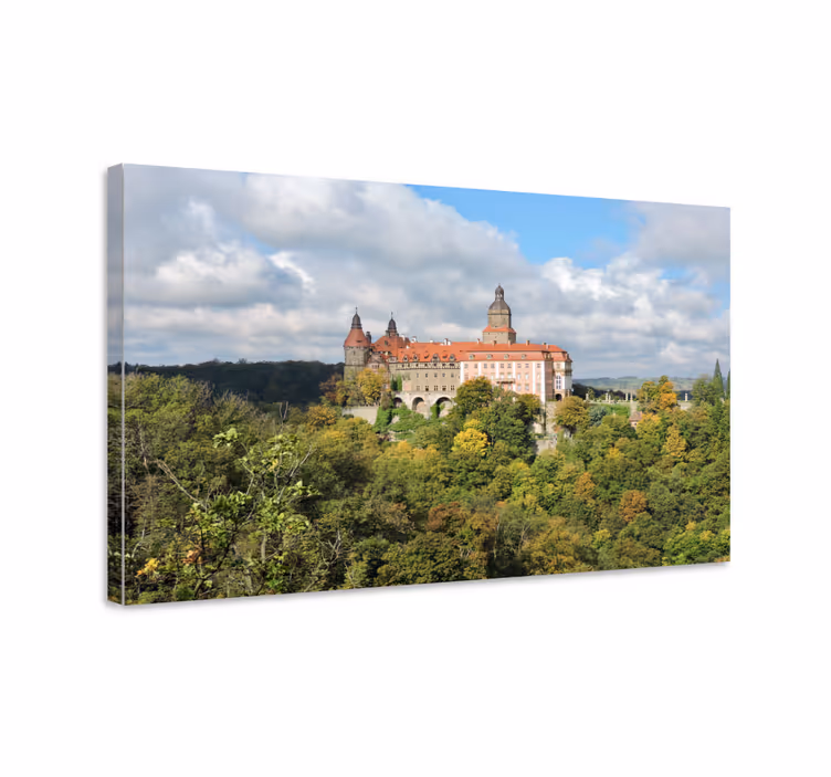 Tableau villes et pays paysage de château historique - TenStickers