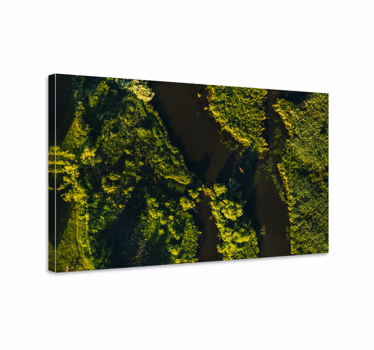 Tableau paysages scène de rivière tranquille - TenStickers