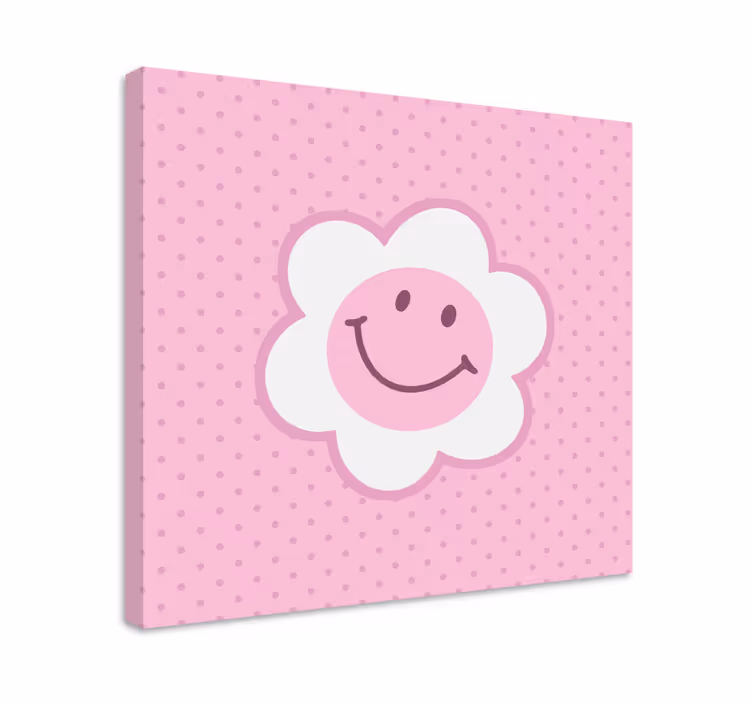 Tableau cerfs visage de fleur souriante - TenStickers