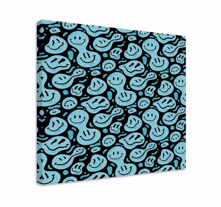 Tableau texte motifs sourire heureux - TenStickers