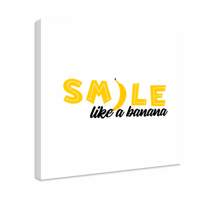 Tableau citation sourire comme une banane - TenStickers