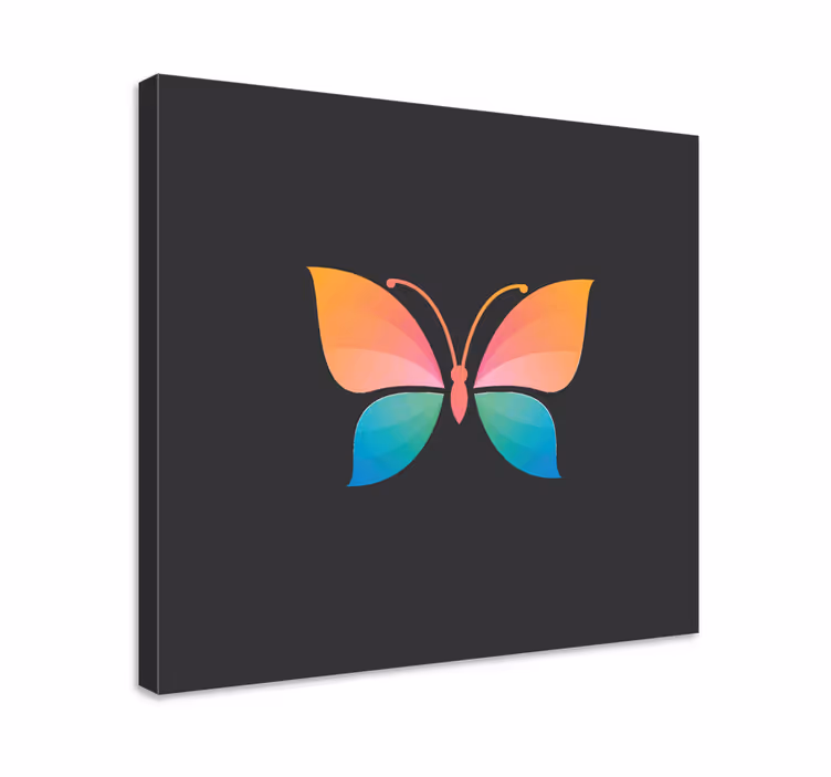 Tableau papillons vitrail coloré - TenStickers