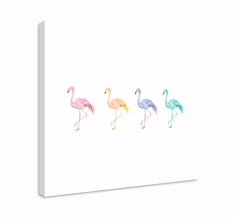 Tableau oiseaux collection de flamants variés - TenStickers