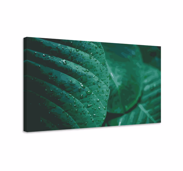 Tableau fleurs et plantes feuillage vert vibrant - TenStickers
