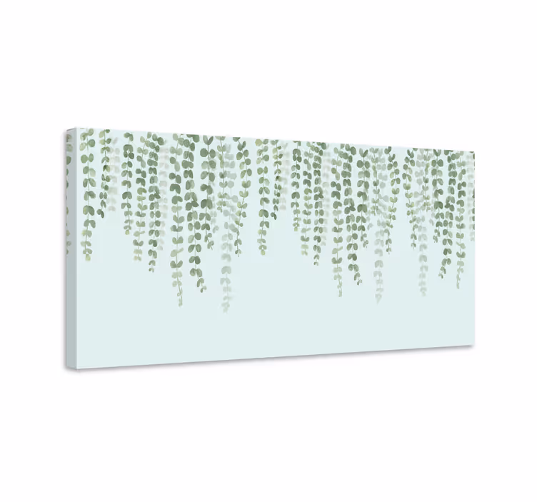 Tableau fleurs et plantes vignes vertes suspendues - TenStickers