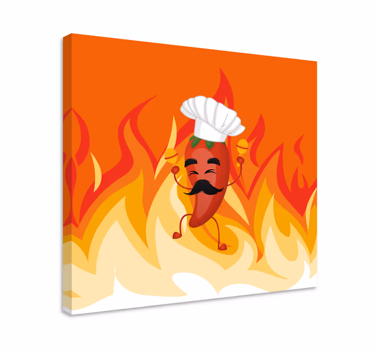 Tableau texte chef chili dansant - TenStickers