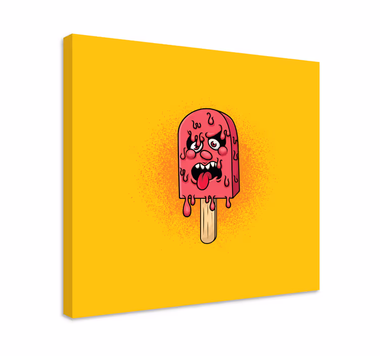 Tableau texte délice qui coule et fond - TenStickers