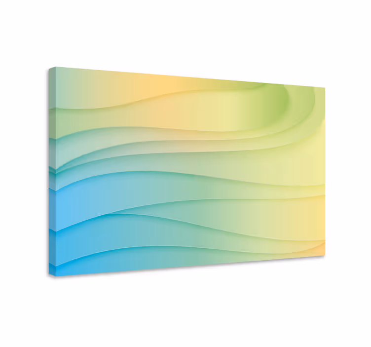 Tableau moderne fusion de motifs d'ondes - TenStickers