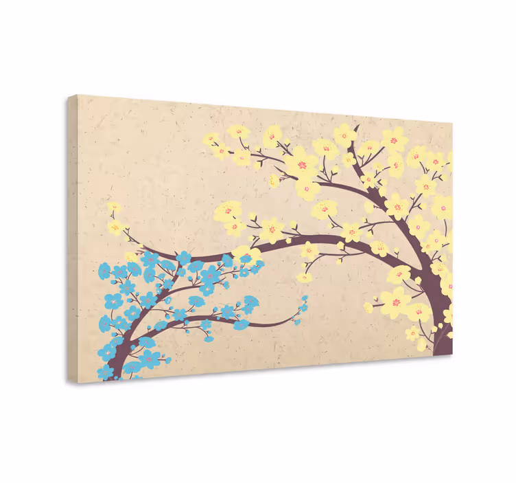 Tableau fleurs et plantes branches en fleurs - TenStickers