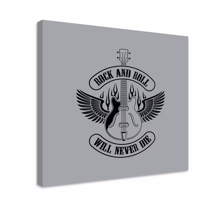 Tableau musique guitare avec des ailes - TenStickers