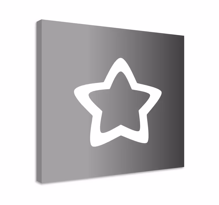 Tableau ornemental contours d'étoiles - TenStickers