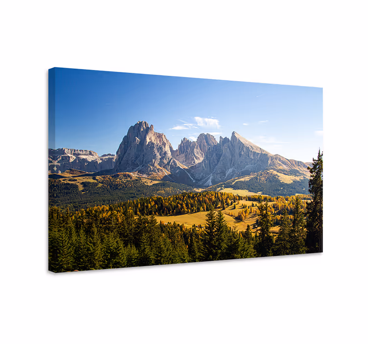 Tableau paysages vue sur les grandes montagnes - TenStickers