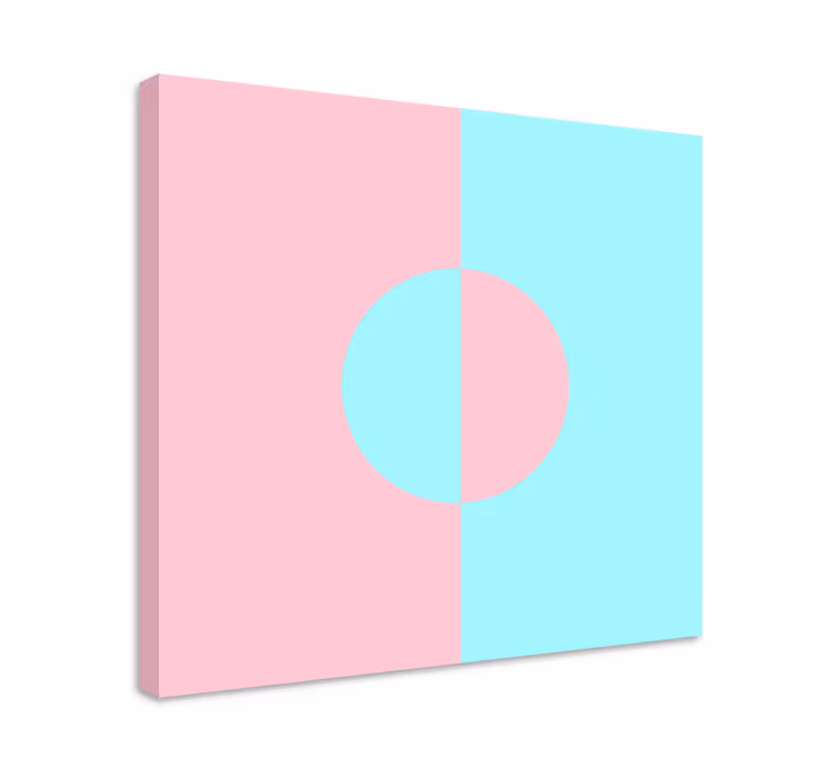 Tableau géométrique cercle et fente - TenStickers