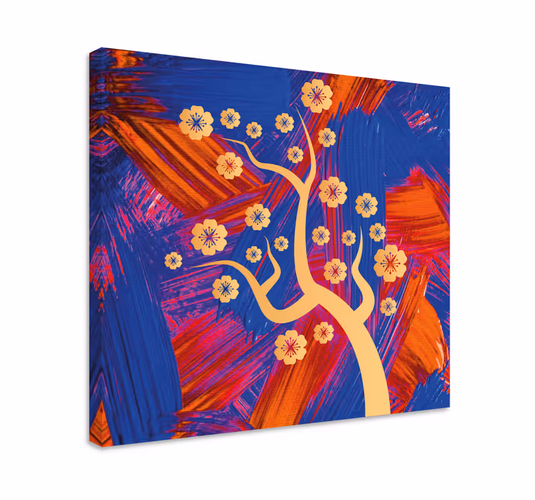 Tableau fleurs et plantes arbre en fleurs - TenStickers