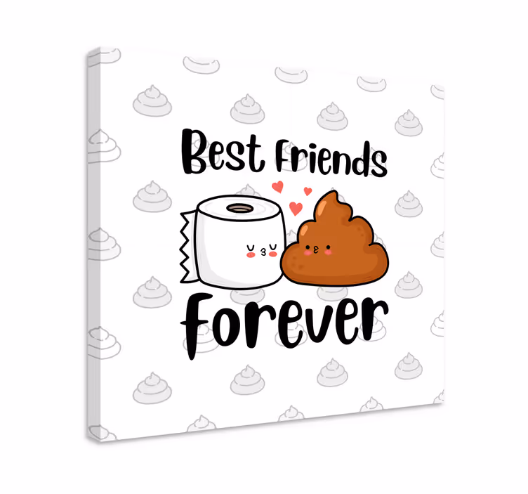 Tableau meilleurs amis adorables - TenStickers