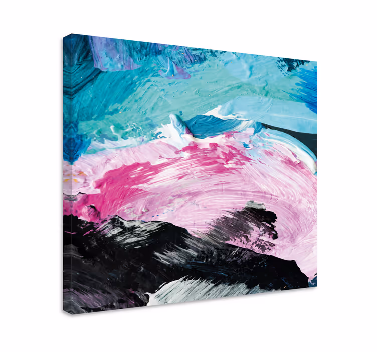 Tableau abstrait tourbillon de couleurs dynamique - TenStickers
