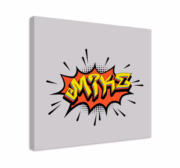 Tableau abc style de lettrage comic - TenStickers