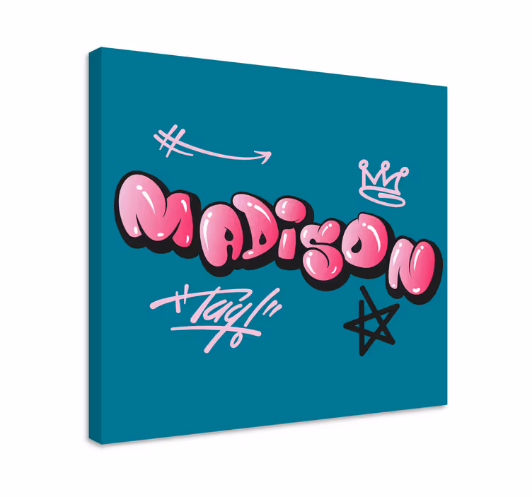 Tableau abc design de nom créatif - TenStickers
