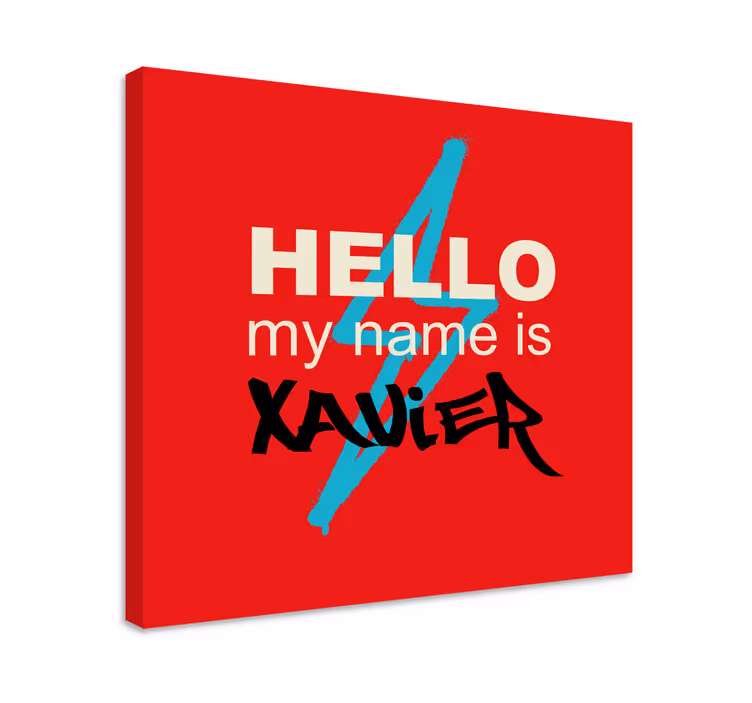 Tableau abc art d'introduction au nom - TenStickers