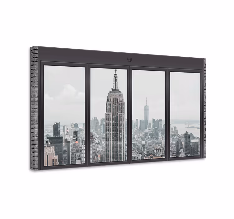 Tableau villes et pays vue de l'empire state - TenStickers