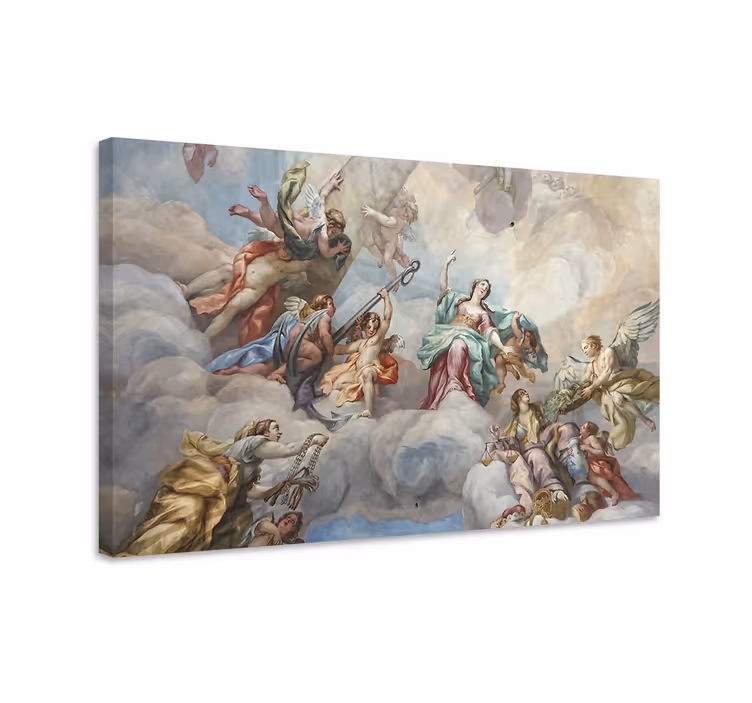 Tableau art scène nuage mythique - TenStickers