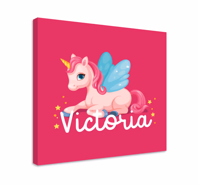 Tableau licorne créature fantastique mignonne - TenStickers