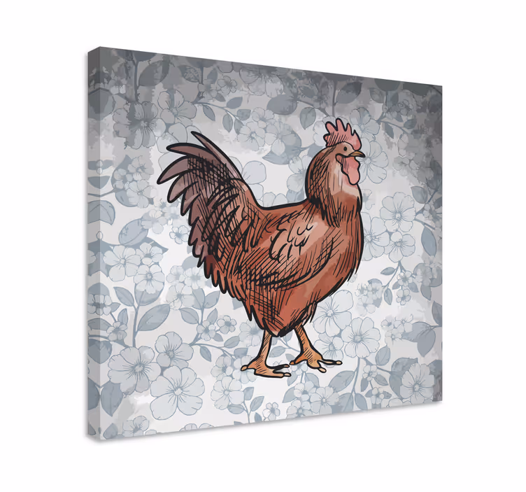 Tableau animaux poule charmante - TenStickers