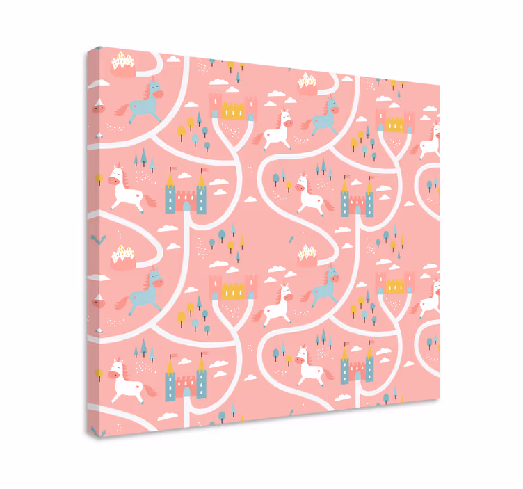 Tableau cerfs aventure ludique de licorne - TenStickers