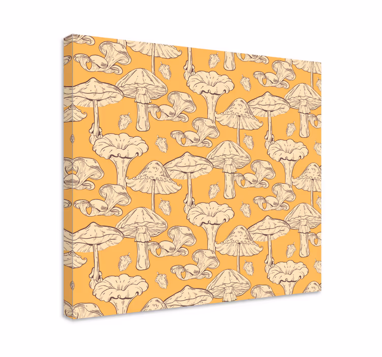 Tableau fleurs et plantes motif champignon - TenStickers