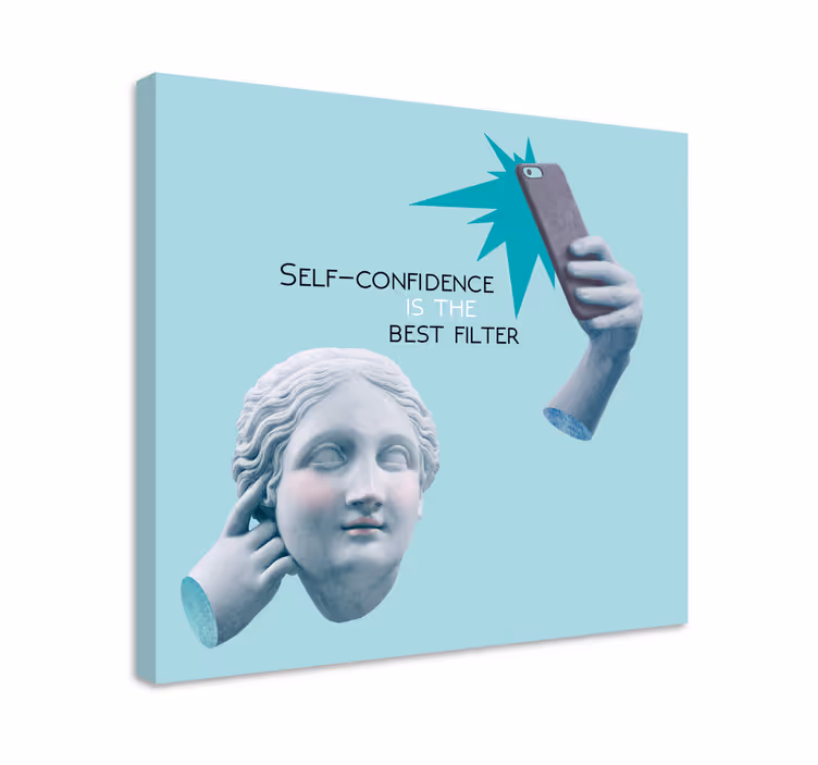 Tableau citation confiance en soi - TenStickers