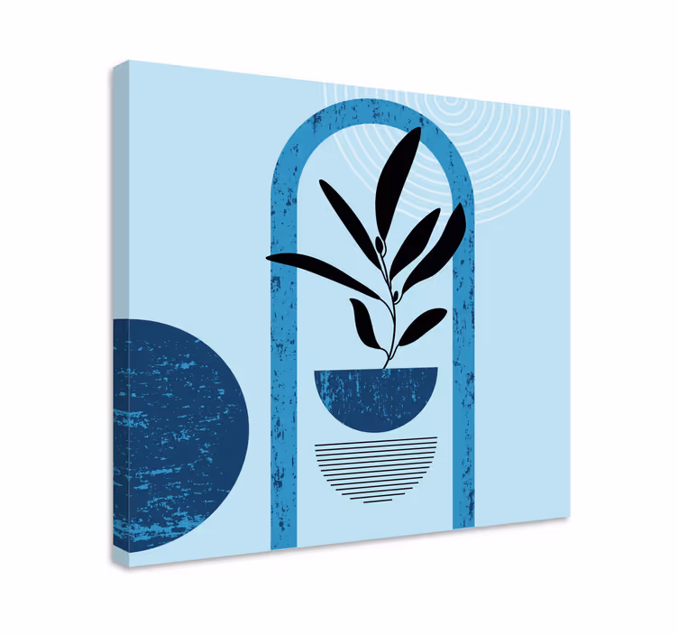 Tableau fleurs et plantes illustration de plante minimaliste - TenStickers
