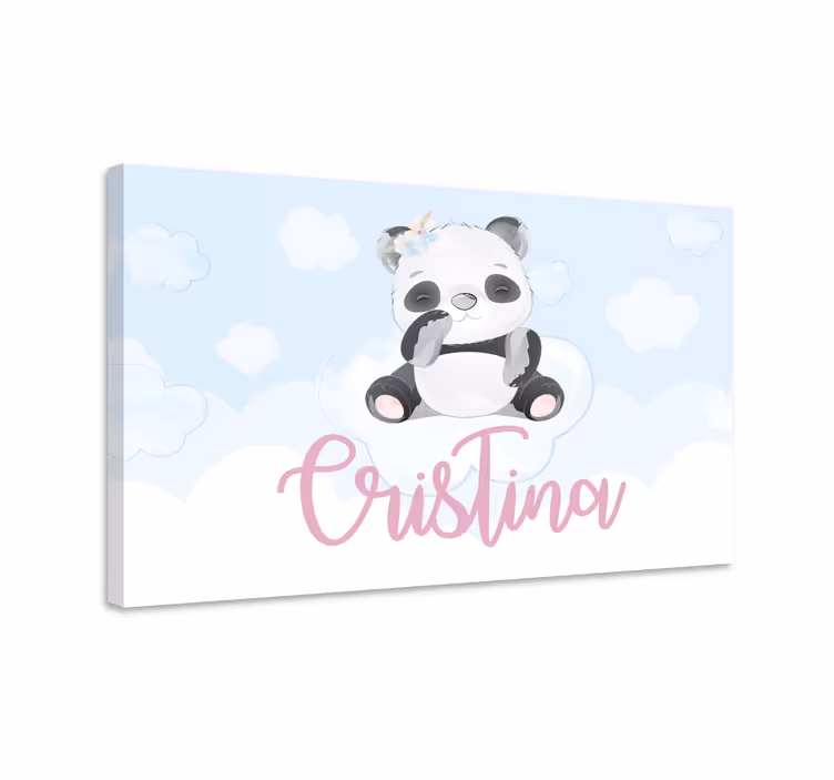 Tableau animaux personnage panda mignon - TenStickers