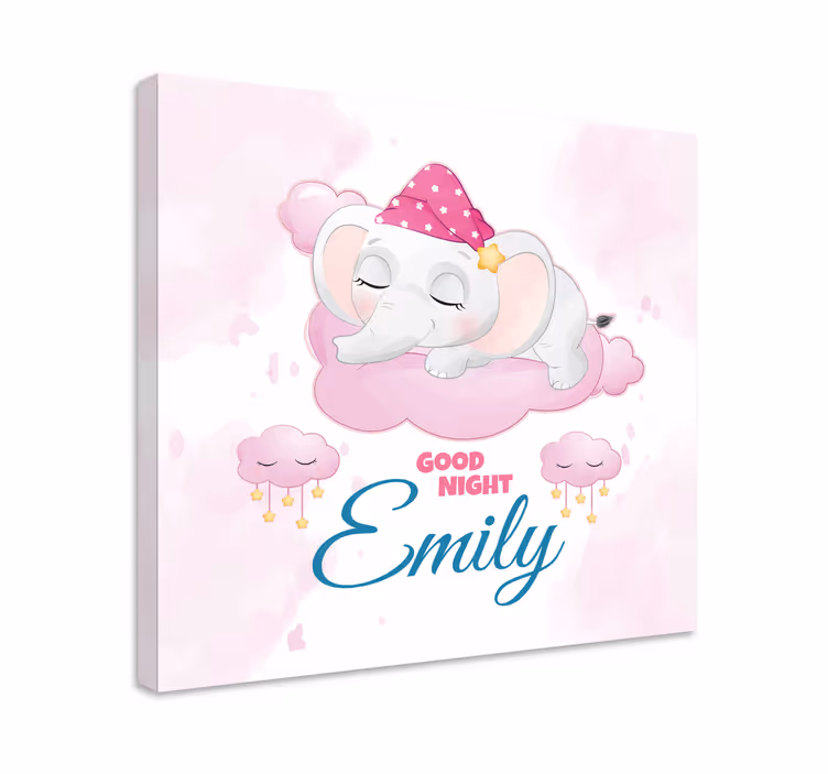 Tableau éléphants doux rêves Éléphant - TenStickers